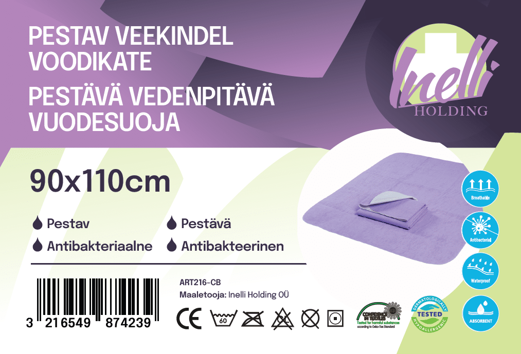 Pestav veekindel voodikate 90×110 cm