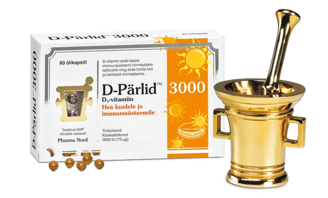 Pharma Nord D-Pärlid 3000 80 kapslit