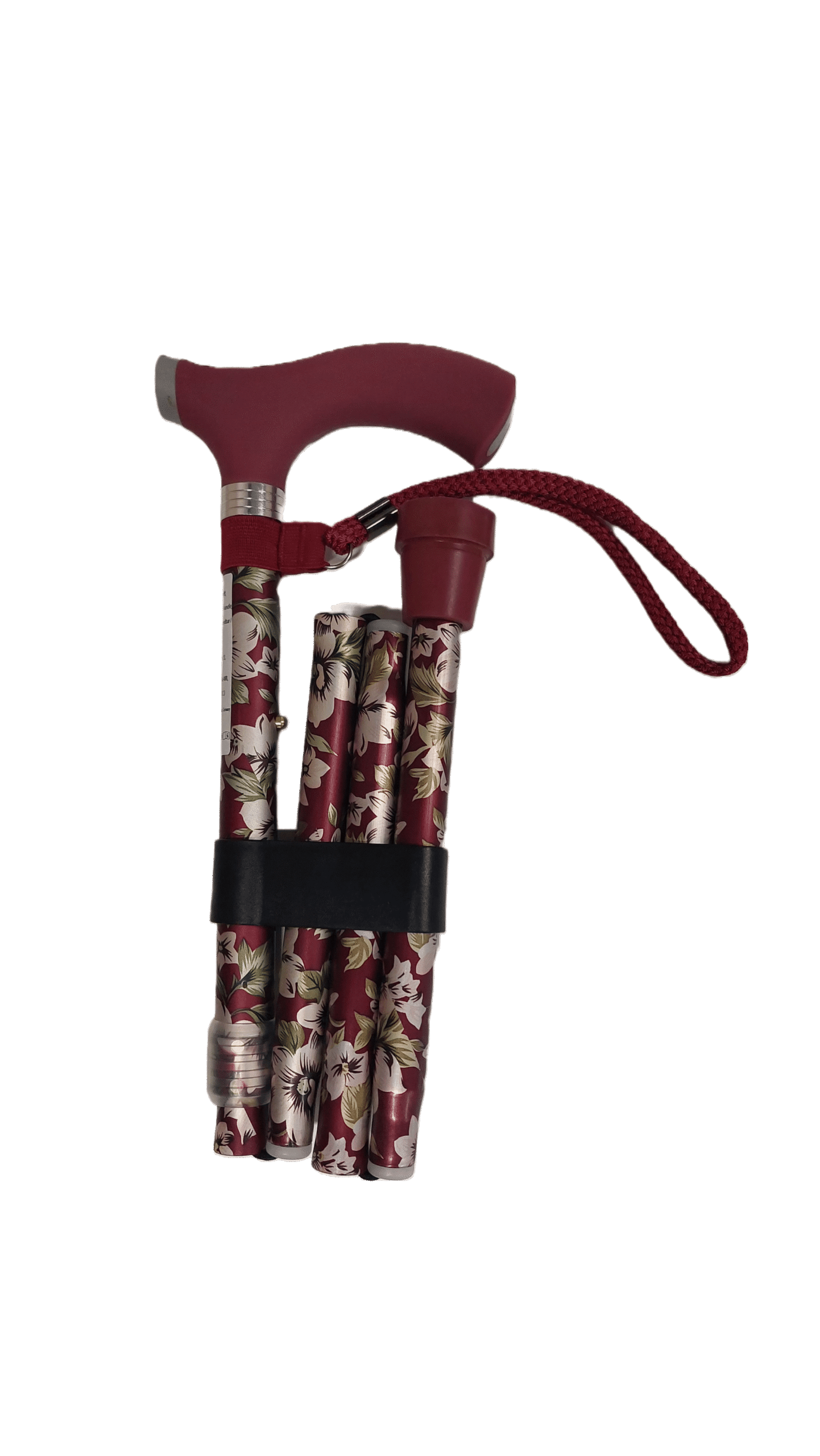 Kokkupandav jalutuskepp lilledega