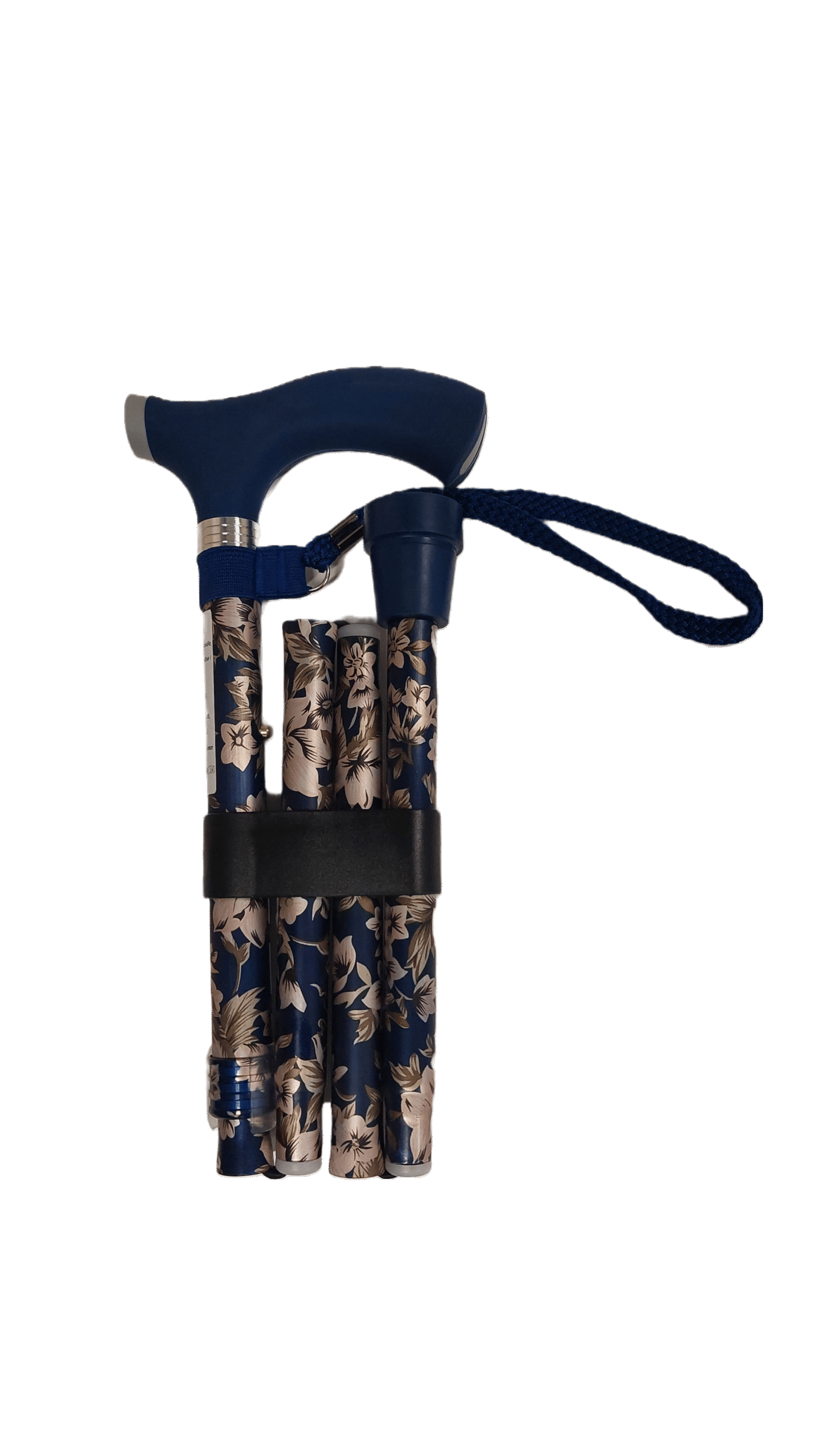 Kokkupandav jalutuskepp lilledega