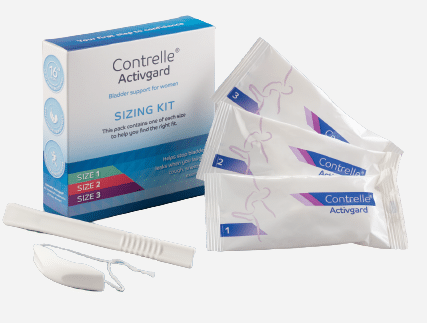 Contrelle Activgard tupesisene tampoon põie toetamiseks - proovikomplekt