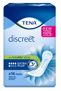 TENA Discreet Extra Plus side