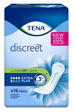 TENA Discreet Extra Plus side