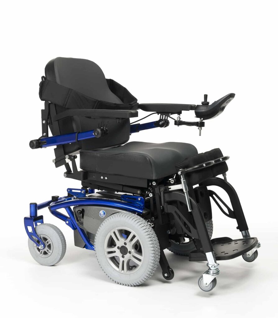 Püstitõstmisfunktsiooniga elektrooniline ratastool Timix S.U - istuv postitsioon