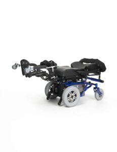 Püstitõstmisfunktsiooniga elektrooniline ratastool Timix S.U - lamav positsioon