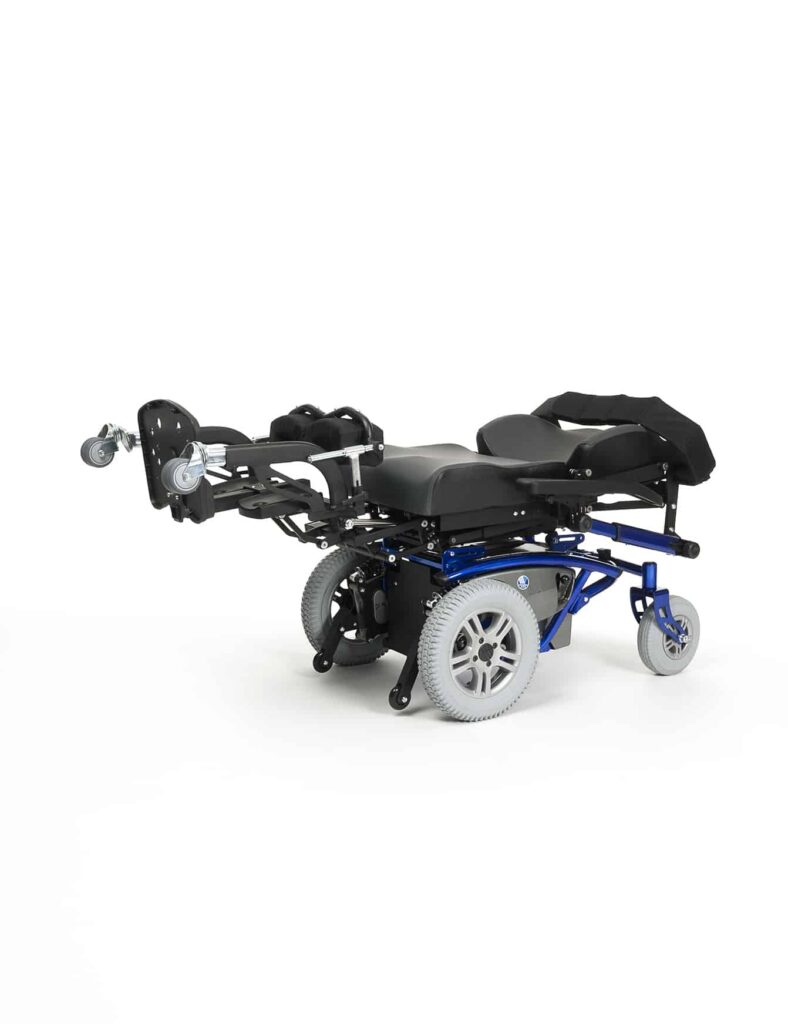 Püstitõstmisfunktsiooniga elektrooniline ratastool Timix S.U - lamav positsioon