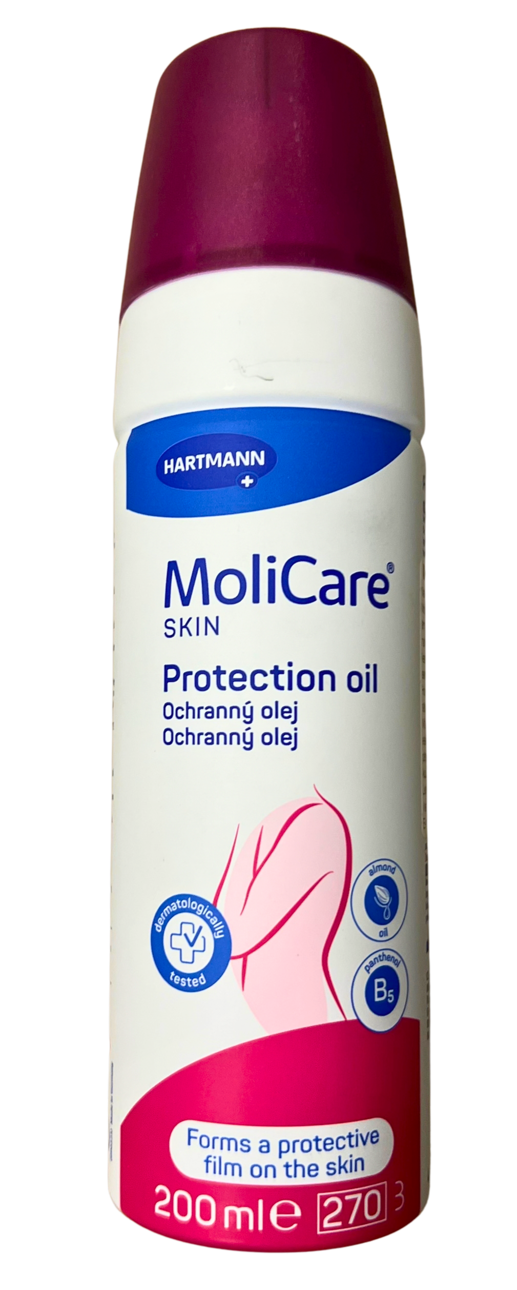 Võrdlus 1 Molicare Skin nahka kaitsev õli-spray 200 ml