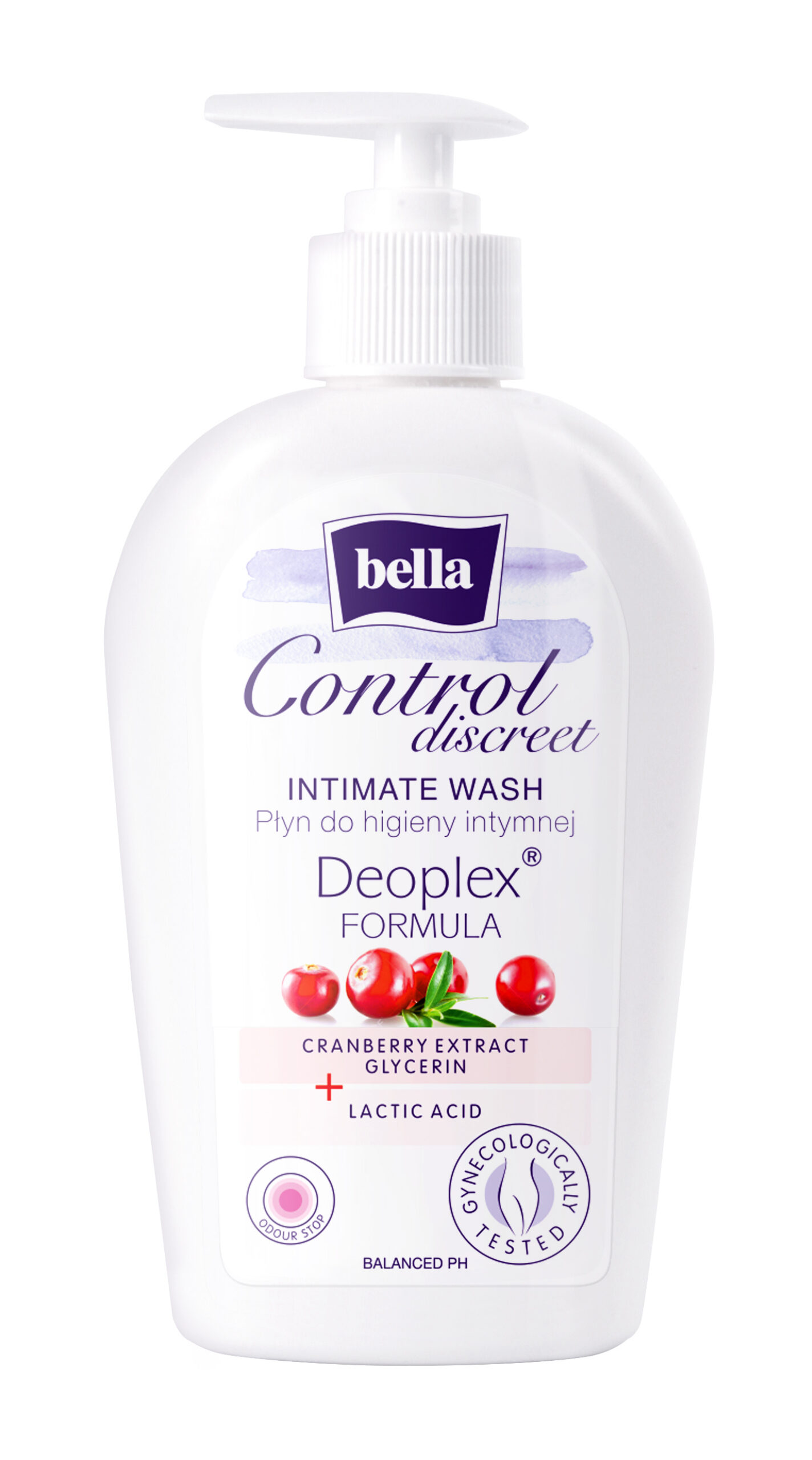 Võrdlus 1 Control Discreet intiimseep jõhvikaekstraktiga Bella 300 ml