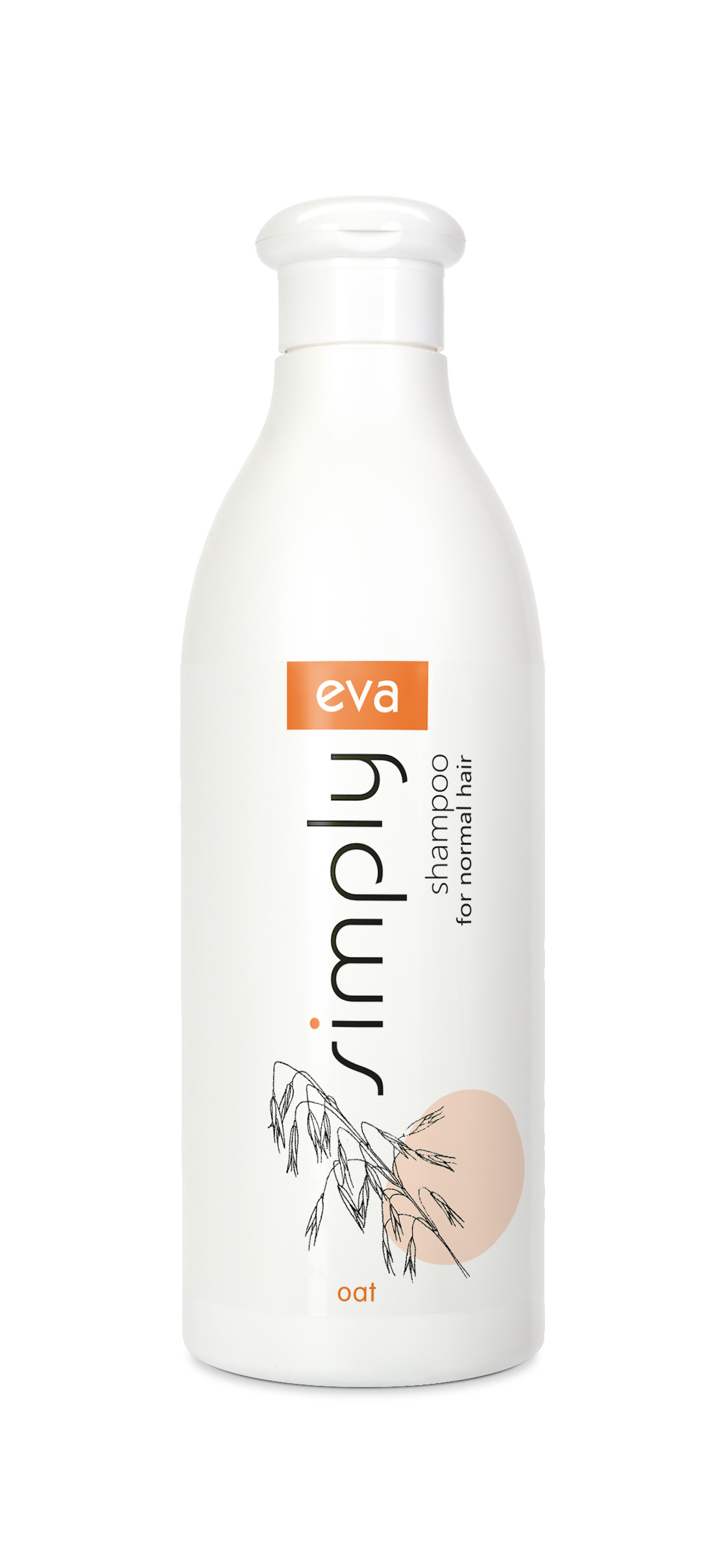 Võrdlus 2 EVA SIMPLY šampoon normaalsetele juustele kaeraekstraktiga 500 ml