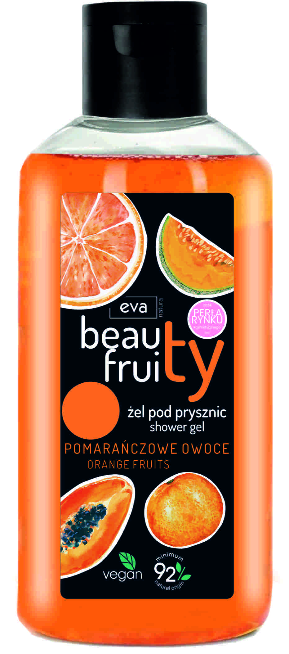 Võrdlus 1 EVA Beauty Fruity Orange dušigeel 400 ml