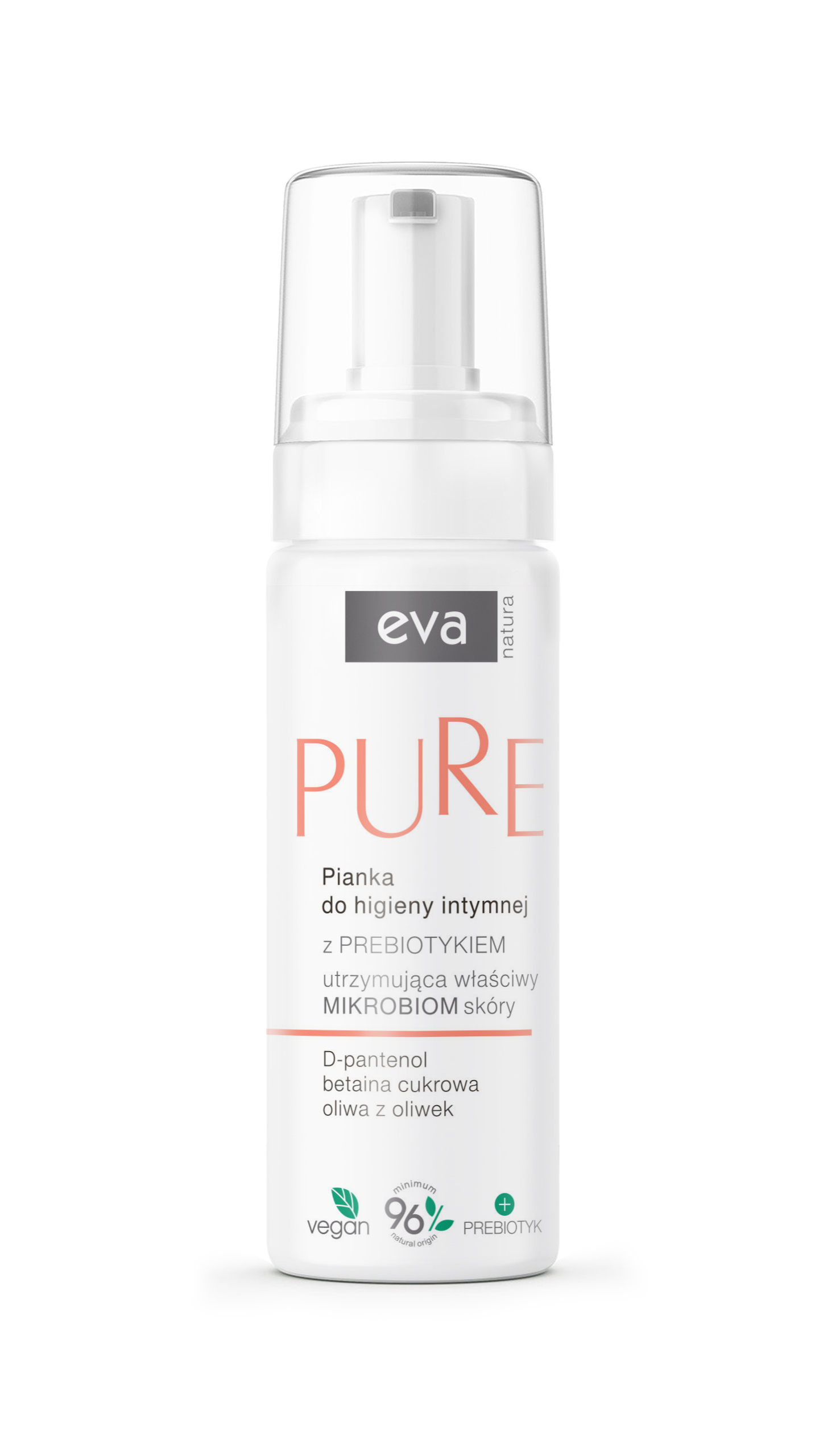 Võrdlus 1 EVA NATURA intiimpesuvaht prebiootikumidega 150 ml