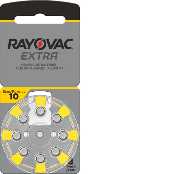 Võrdlus 1 Kuuldeaparaadi patarei Rayovac EX10 N8