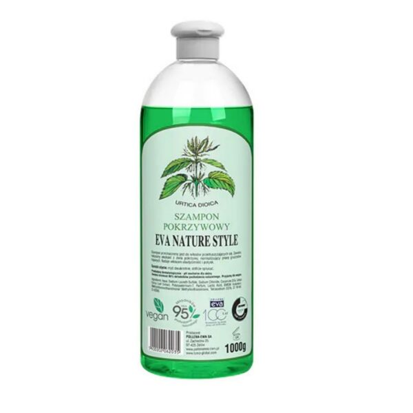 Eva Nature Style šampoon rasustele juustele nõgeseekstraktiga 1000 ml