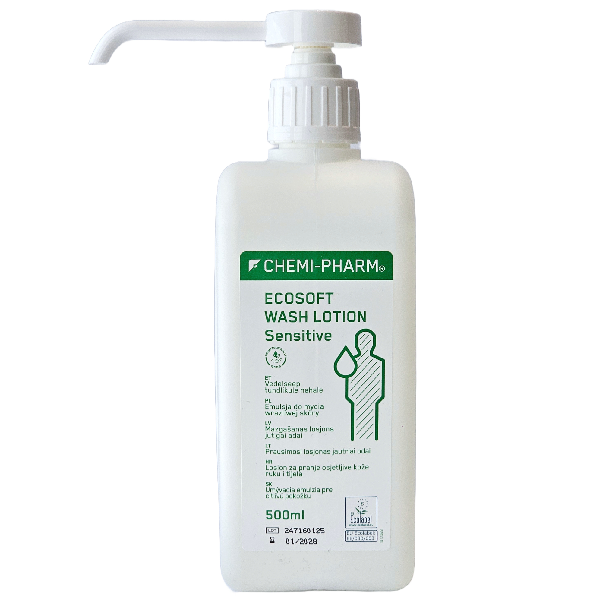 Võrdlus 5 Pesugeel Chemi-Pharm Ecosoft Sensitive Wash Lotion õrnatoimeline