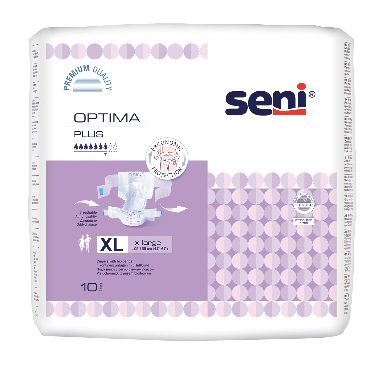 Võrdlus 1 Vöömähe mähkmed SENI OPTIMA PLUS X-LARGE 3500 ml